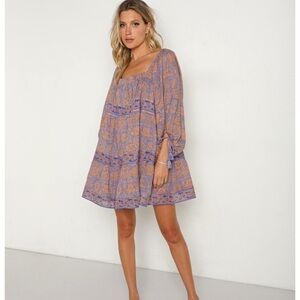 Cleobella Hattie mini dress vine print size small